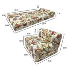 Sleeper Chair Folding Foam Beds  Portable Foldable Bed 6x32x70 Big Rose