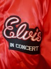 Vintage 1970s Elvis In Concert Satin Nylon Red Jacket Rockabilly Excellent