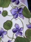 Violet Vienna Hand Painted China Austria 8 5  Porcelain Floral Plate
