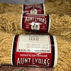 Lot Of 3 Aunt Lydia s Heavy Rug Yarn 225 560 Bronze Gold 70 Yards Each Vtg New