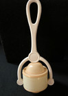 Vintage Celluloid Baby Rattle 1942  maureen s First Christmas  Pink   White Usa