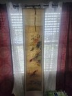 Chinese Handmade Scroll Painting Koi Fish Chrysanthemums