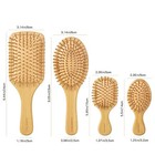 Bamboo Hair Brush Set 4 Styles Detangling Paddle Brushes For Women Girls Thick