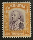 Travelstamps  1934 Sarawak Stamps Sc  126 - 25c Sir Charles V  Brooke Mint Mogh
