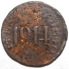 Mexico Durango 1 Centavo Coin 1914 Km  625 Mexican Revolution One