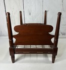 Original Antique Salesman Sample  Doll Wooden Frame With Rope Bed
