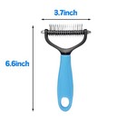 Pet Grooming Brush Dematting Comb Rake For Dogs Dematting Tool For Cats