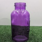 Vintage Glass Apothecary Purple  1 2 Kg Jar 6 5 In Medicine Bottle