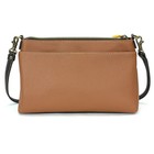 New Chala Brown Calico Cat Kitten Deluxe Crossbody Cell Phone Purse Bag Rfid
