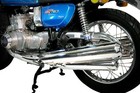 Suzuki Gt750 1975-1977 Delkevic Full Chrome Exhaust System Restore Your Gt Today