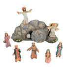 Easter Resurrection Scene Set  Religious Home Decor  8 Pieces -  flash Sale 