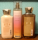 Sunkissed Fragrance Mist Body Spray Lotion Gel Gift Wrap  Bath Body Works 3 Pc