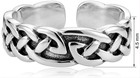 Jewelry Trends Weaved Celtic Knot Sterling Silver Toe Ring Adjustable Size