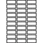 Ashley Dots Nameplate Magnets Black white 10080