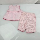 Carters 3 Months Baby Girl Pink Floral Top Pants Set Outfit Summer Garden Party