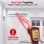 Tp450 2 Laser Temperature Gun For Cooking  16 1 D s Ratio Infrared Thermomete   