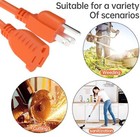 6 8 25 50 100 Foot Indoor outdoor Extension Cord Sjtw  16 3  Heavy Duty Orange