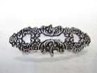 Silver Or Bronze Metal Viking Nordic Filigree Hair Clip Barrette For Fine Thin