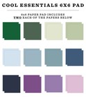 New  Echo Park Paper Cool Essentials 6x6 Scrapbook Paper Cardstock Pad