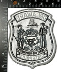 Delaware State Police Black   Gray Shoulder Insignia Patch  pd4 