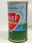 One Line Chief Oshkosh Straight Steel Beer Can