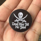  dead Men Tell No Tales  Interesting Skull Knife Brooch Clothing Hat Pin