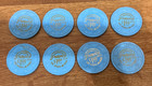 Lot Of 8 Vintage Paradise Hotel Las Vegas Nv  1 Obsolete Casino Poker Chips