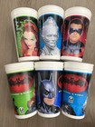 1997 Vintage Dc Comics Batman   Robin Collectible Taco Bell Cups  lot Of 6 