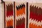 Antique Navajo Rug Native American Indian Weaving 37x18 Textile Vintage