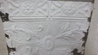 Antique 13 1 4 X12 1 2 Tin Ceiling Tile Two Different Patterns Chippy White   