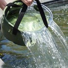 Foldable Bucket Portable Water Storage Outdoor Multifunctional Military Green