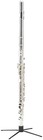 Portable Flute Stand Holder Metal Foldable Support 4-leg Black