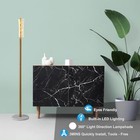  Crystal Floor Lamp  Modern Cylinder Standing Lamp With Crystal 1 Cylinder Gold