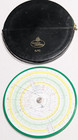 Faber-castell 8 10 12 3cm 5-in   Dia Circular Slide Rule W  Zipper Purse