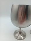Amc Art Design Italy Stainless Steel 6oz Wine Glasses Set Of 2 Small Stems 18 10