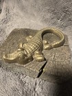 Vintage Brass Alligator 
