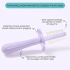 Double-sided Toothbrush For Babies And Toddler  Finger Brush  1 Pack  Lavender