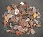 89 Chipped Bent Broken Flint Arrowhead Spear Project Point Knife Blade Bb809