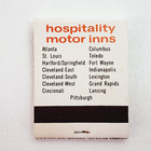 Vintage Nos Hospitality Motor Inns Pittsburgh Matchbook-vintage Advertising Mint