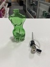 Woman Body Smoking Herb Pipes Green Color Mini Shisha Glass Tube 1 Set 