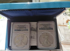 2013 West Point Silver Eagle 2 Coin Proof Set Ngc Pf70 Pf Sp70 Enhanced W Ogp
