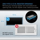Airtap T6 White  Quiet Register Booster Fan 6 X 12     Improves Heating cooling