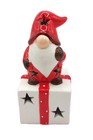 Christmas Ceramic Ornament - Christmas Gift With Gnome By Wizardi F07n7-8