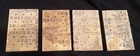 Set 4 Antique United States Encaustic Tile Co Art Nouveau Floral Border Tiles