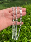 Real 925 Sterling Silver Anchor Cable Chain   Bracelet Rolo Necklace 4-8mm Italy