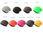Beanie Thin Plain Knit Hat Baggy Cap Cuff Slouchy Skull Hats Ski Men Women