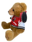 Fao Schwarz Plush Bear 12     Size Doll Varsity Jacket Red Black White 1862