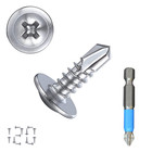  8 X 1 2 Sheet Metal Screws 120pcs 410 Stainless Steel Truss Head Fast Self   