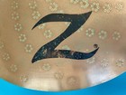 Vintage Avedis Zildjian Cymbal Z Custom Medium Crash 17  43cm Usa Star Pattern