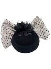 Black Feather Flower Mesh Fascinator Mini Hat Hair Clip Wedding Tea  Party